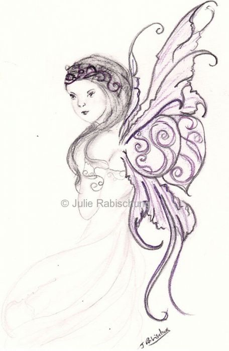 fairy queen's elegant wings by Julie Rabischung